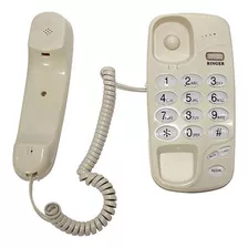 Dispositivo Telefónico De Escritorio De Pared Compacto Con Cable Fijo De Color Blanco