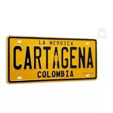 Placa Vehicular Decorativa Cartagena