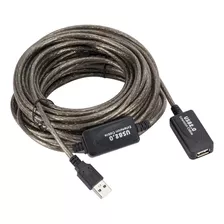 Cabo De Extensão Usb Extensor De Sinal 15 Metros