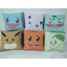  10 Almohadones 30x30 Personalizados Pokemon