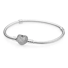 Pulsera Pandora Moments Cierre Corazón Centellante Original