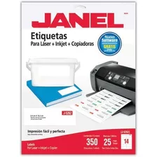 Etiquetas Blancas Janel J-5262 De 3.4x10.2 Cm 1 Paquete