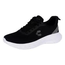 Tenis Deportivo Charly Negro Blanco Para Hombre 1086780