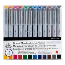 Royal & Langnickel Graphic Microbrush Artist Markers, Colore