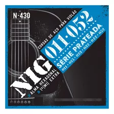 Cuerdas De Guitarra Acustica Metal Nig Folk N-430 11-52 