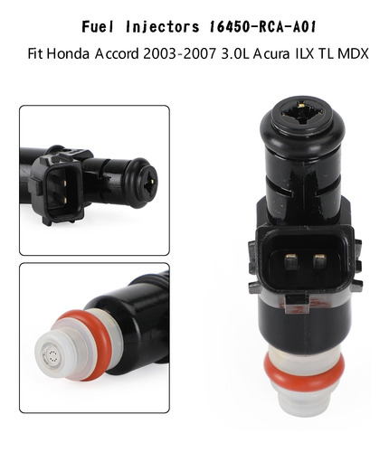 6 Inyectores Combustible Para Honda Accord 3.0l Odyssey 3.5l Foto 2