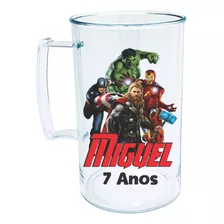 Kit 50 Canecas 300 Ml Vingadores