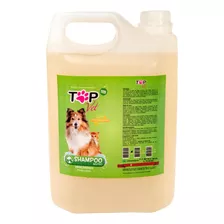 Shampoo Para Cães E Gatos Neutro Hipoalergênico 5lt Top Vet Fragrância Maçã Verde Tom De Pelagem Recomendado