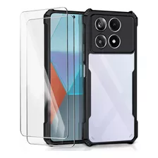 Funda Case Transparente For Xiaomi Poco X6 Pro 5g + 2 Mica