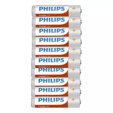 Pila Bateria Zncl2 Philips Aa Pack 10u