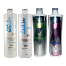 Zen Hair Plastica 4d Tratamento Antifrizz + Matizadora 4x1l