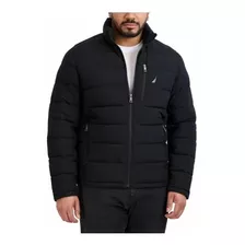 Chamarra Nautica Hombre Puffer Acolchada Negro, Marino 