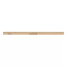 Conj 2 Régua Madeira Mdf Natural 100 Cm Com Pegador - Souza