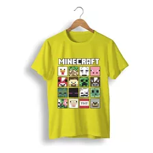 Remera: Minecraft Faces Memoestampados