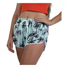 Bermuda Bermudinha Feminino Tactel Moda Praia Estampado