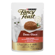 Fancy Feast Gato Adulto Demi Glace Receta Salmón Sobre 85g