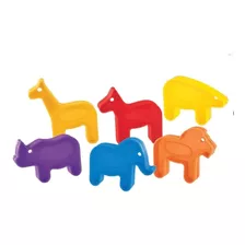 Juguete Didactico Tupperware 6pz Moldes Animales De Safari