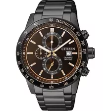 Relógio Citizen Masculino Cronógrafo Tz31169r / An3605-55x Cor Da Correia Preto Cor Do Fundo Preto