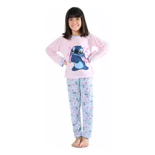 Pijama Infantil Longo Menina Personagem Inverno Manga Longa