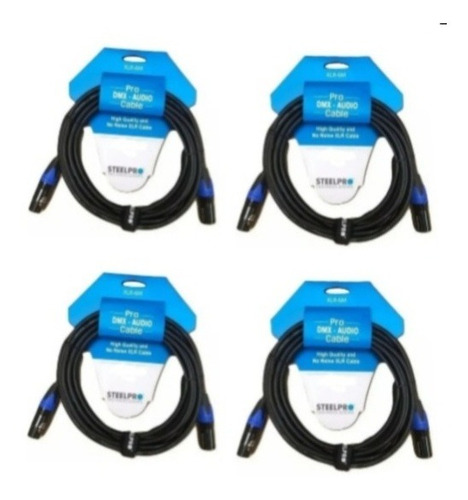 4piaz De Cable Steelpro Xlr15m Cannon-jak Cannon Balanceado