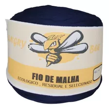 Fio De Malha Residual 1kg Artesanato Croche Trico Azul 100