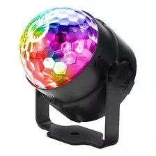 Media Bola Luces Giratoria Luz Led Rgb Colores Para Fiestas