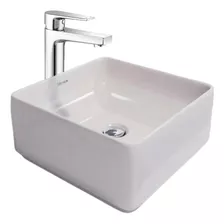 Cuba De Apoio Hana Lavabo Banheiro Quadrada Branca Modialle