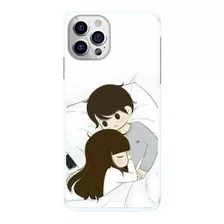 Capinha Casal Namorado Olhando Dormir Deitados Capa