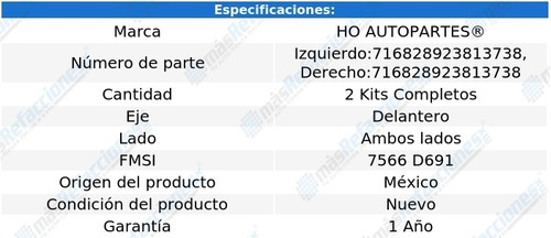 Kits De Clipers De Frenos Delanteros Qx4 97 Al 02 Ho Foto 2