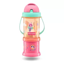 Copo Infantil C/porta Snack Playful Fisher Price Cor Rosa