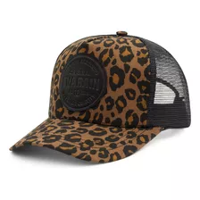 Gorra Gabardina Trucker Animal Print Jaguar Brown Eva Rain®