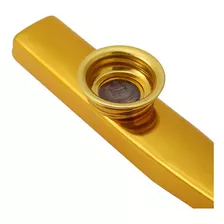 Kazoo Flauta De Metal Dourado Apito Percussão Sopro