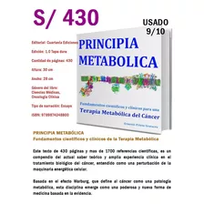 Principia Metabolica Libro Oncología Clínica 