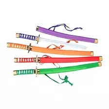 Fun Express Neon Plastic Samurai Swords (1 Docena)