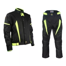 Conjunto Moto Campera Pantalon Cordura Okn Termicos Desmonta