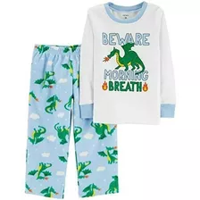 Pijama Bebe Carters 2 Piezas Pantalon Polar Remera Algodon