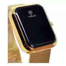 Relógio Digital Feminino Tuguir Dourado Tg110 Prova Dágua Nf