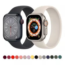 Pulseira Silicone Solo Loop Sport Para Apple Watch 7 8 Ultra