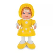 Boneca Baby Fashion Amarela 39 Cm Antialérgica