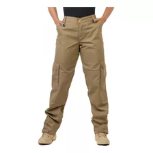 Calça Feminina Cargo Coyote Militar 6 Bolsos Uv50+ Usetático