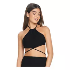 Solid Dark Springs Valeria Crop Top 8757