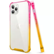 Funda Para iPhone 12 Pro Max, Rosa/amarillo/resistente