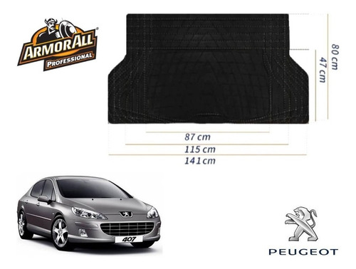 Tapete Cajuela Maletero Peugeot 407 2006 A 2008 Armor All  Foto 3