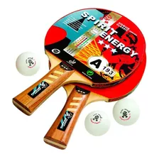 Set 2 Paletas Ping Pong 3 Estrellas + 3 Pelotas Giant Dragon