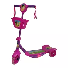 Patinete Analu Kids Infantil Princesa Rosa Para Crianças