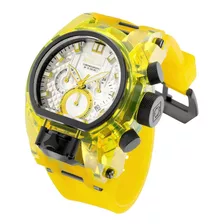 Reloj Invicta Acero Inoxidable Hombre Color De La Correa Amarillo Negro