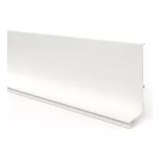 Perfil Aluminio J Gola Superior Con Felpa 3mts Blanco