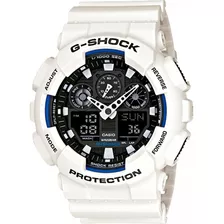 Relógio G-shock Ga100 Casio Com Corpo Branco, Analógico-digital