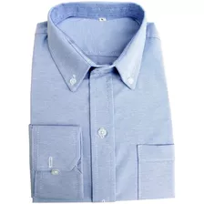 Camisa Oxford Dotacion Empresarial Elegante Manga Larga