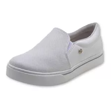 Tênis Feminino Slip On Via Marte 2111303 Branco 1645